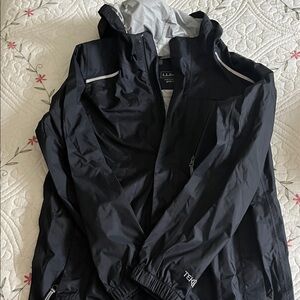 LL Bean Black Hooded Jacket